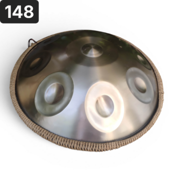 Handpan 10 notes, ré mineur, 440hz, référence 148