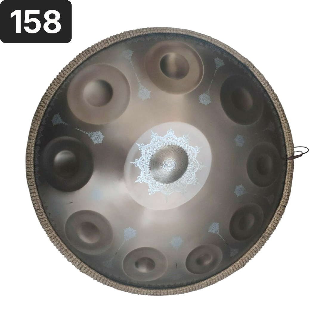 Handpan 10 notes, ré mineur kurd, 432hz, Référence 158