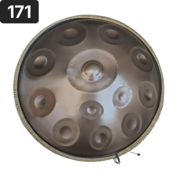Handpan 14 notes, ré mineur, 440hz, référence 171