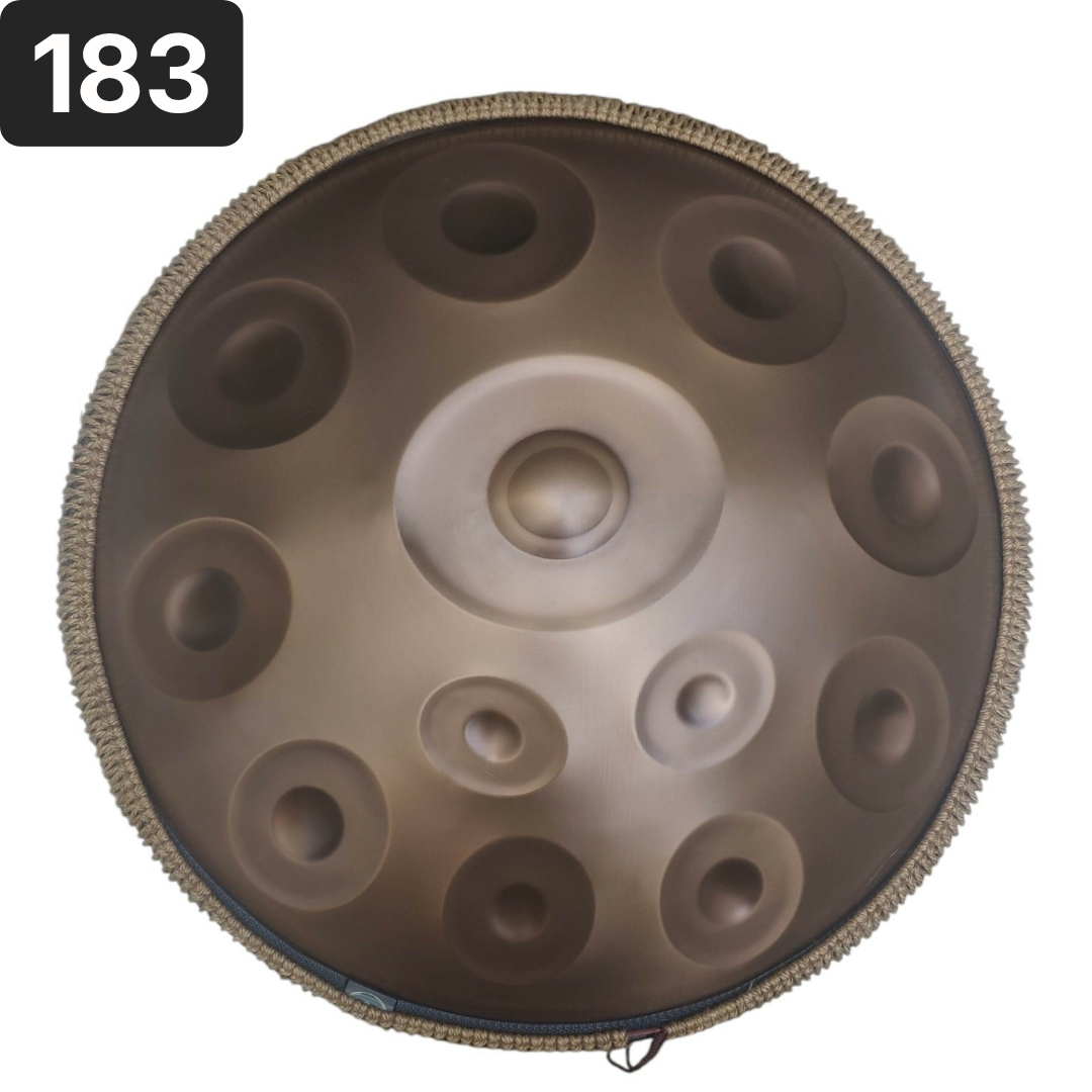 Handpan 14 notes, ré mineur, 440hz, Référence 183