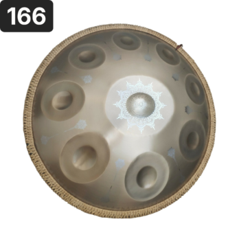 Handpan 9 notes, ré mineur, 440hz, référence 166