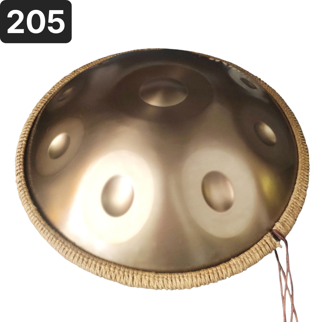 Handpan 10 notes, ré mineur, 440hz, Référence 205