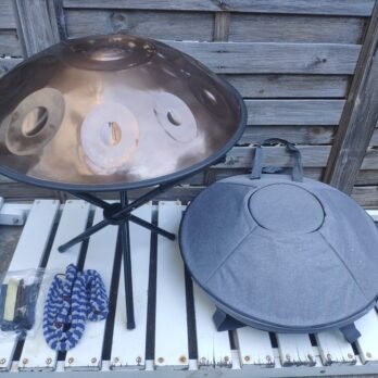 Handpan 10 notes, ré mineur, 440hz, référence 188