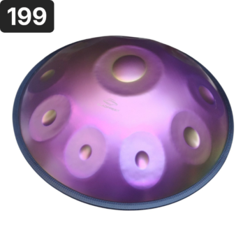 Handpan 10 notes, ré mineur kurd, 440hz, référence 199
