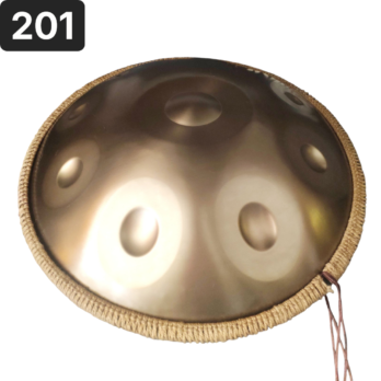 Handpan 10 notes, ré mineur, 440hz, référence 201