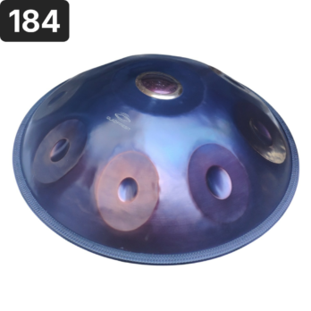 Handpan 9 notes, ré mineur, 440hz, référence 184 (Gladfresit master series)