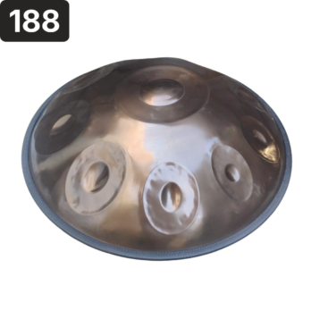 Handpan 10 notes, ré mineur, 440hz, référence 188