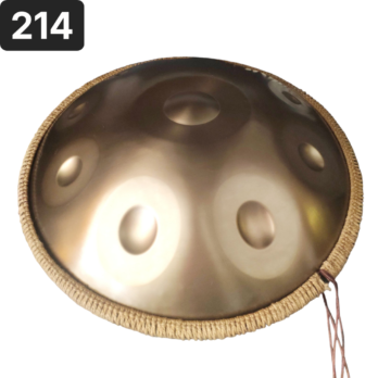 Handpan 10 notes, ré mineur kurd, 440hz, référence 214