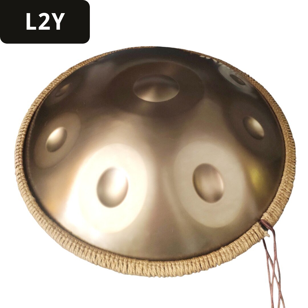 Handpan 10 notes, ré mineur kurd, 440hz, référence L2Y
