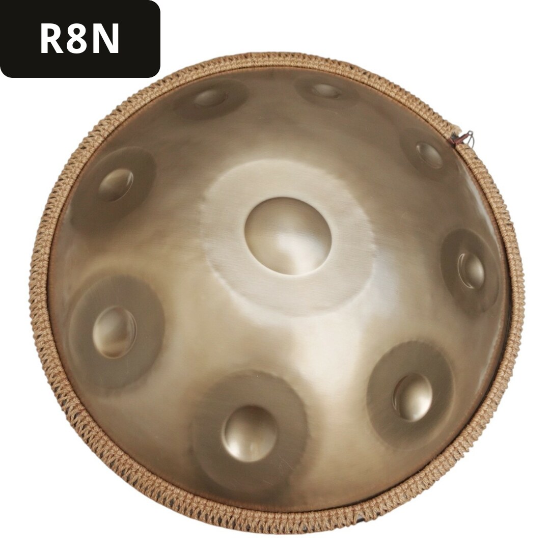 Handpan 9 notes, ré mineur kurd, 440hz, référence R8N